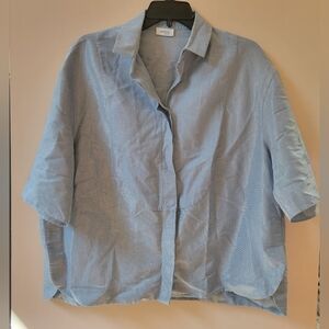 Akris Punto Blue Button Up Shirt
